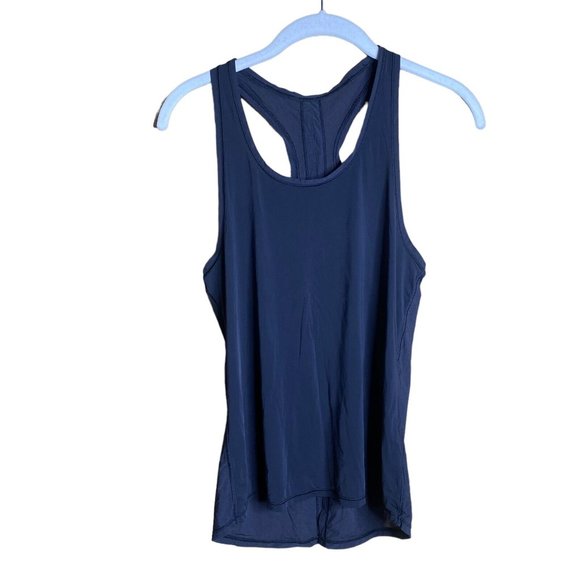 lululemon athletica Tops - Lululemon women’s black split back tank top size 6 small yoga running